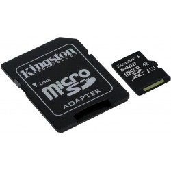 Kingston 64GB microSDXC + Adapter C10 SDC10G2/64GB