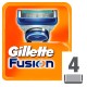 Gillette Fusion Ostrza do maszynki do golenia x4